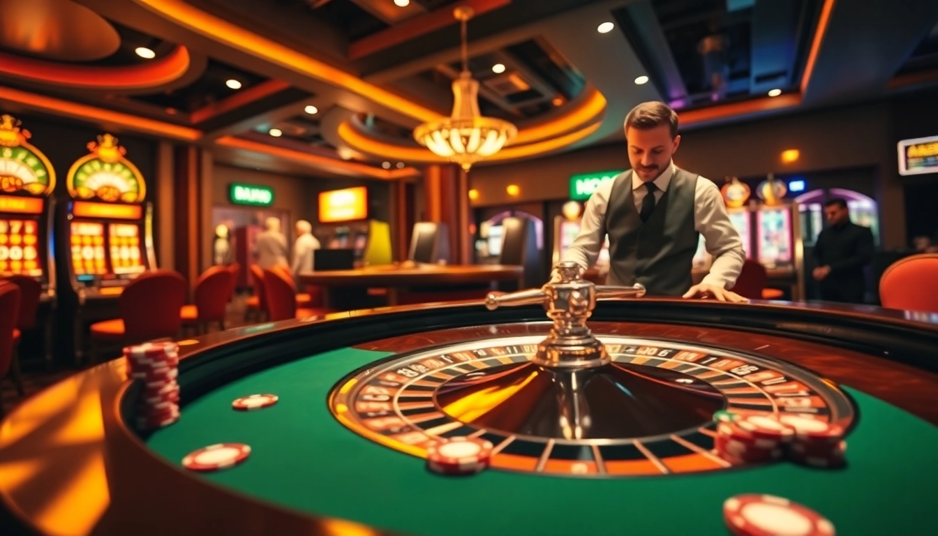 Exciting roulette action at new888 casino featuring vibrant colors and engaging gameplay.